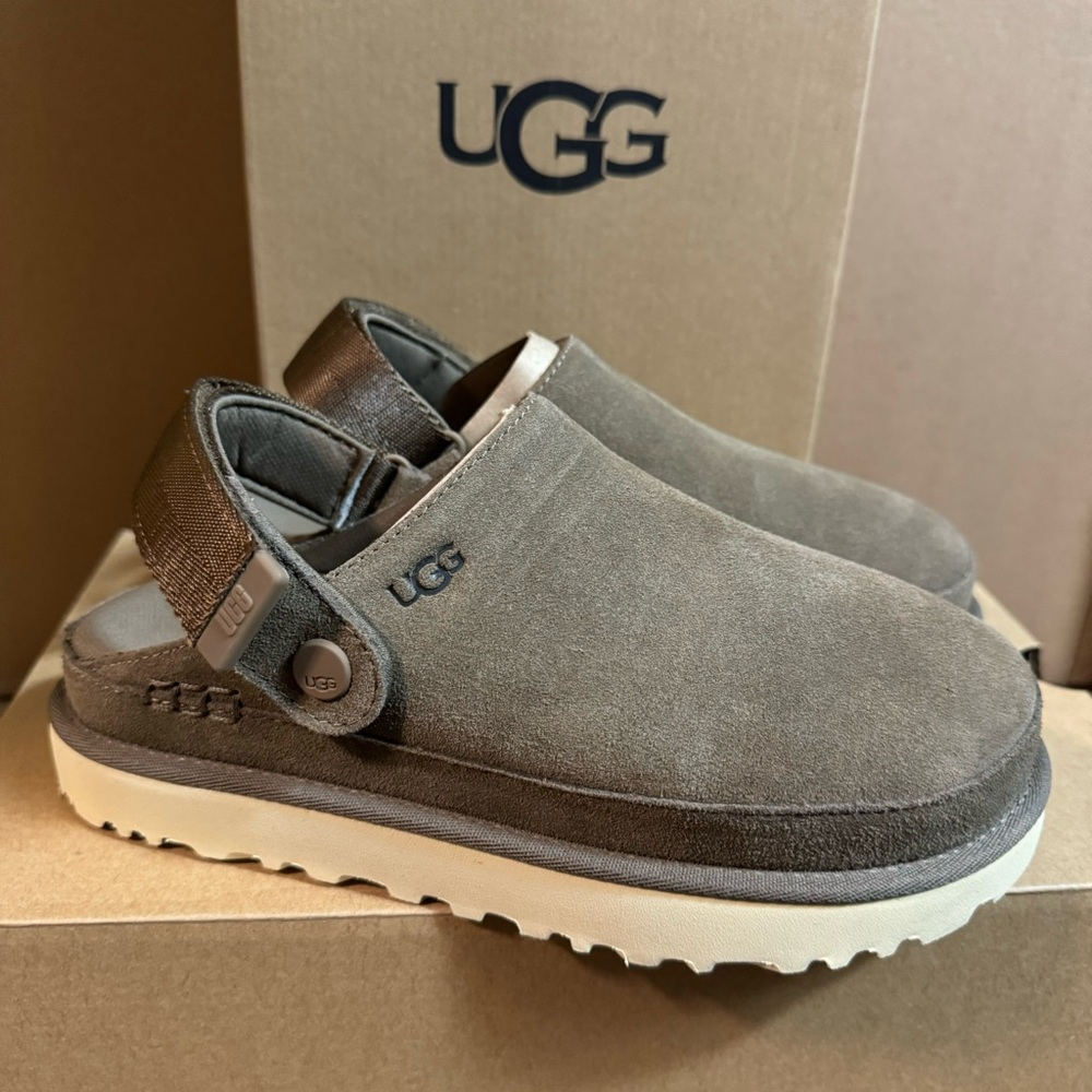 UGG Goldenstar clogs in hickory nwt